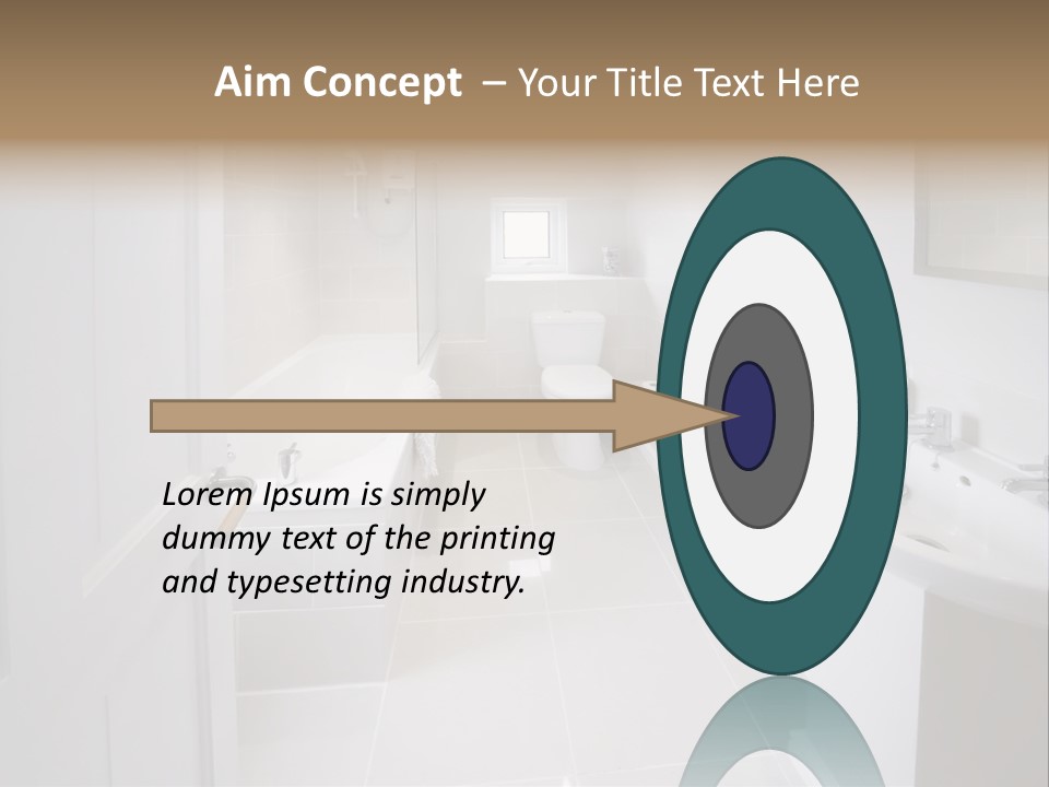 Bathroom Sink Shower Loo Toilet Bath Sink PowerPoint Template