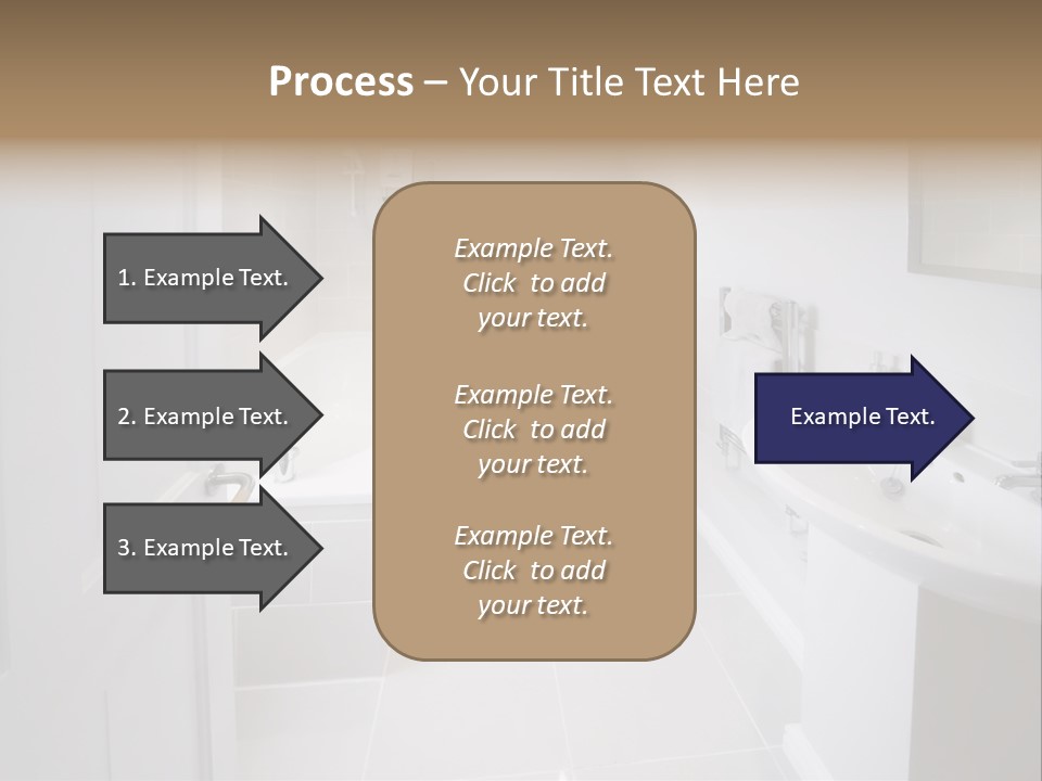 Bathroom Sink Shower Loo Toilet Bath Sink PowerPoint Template