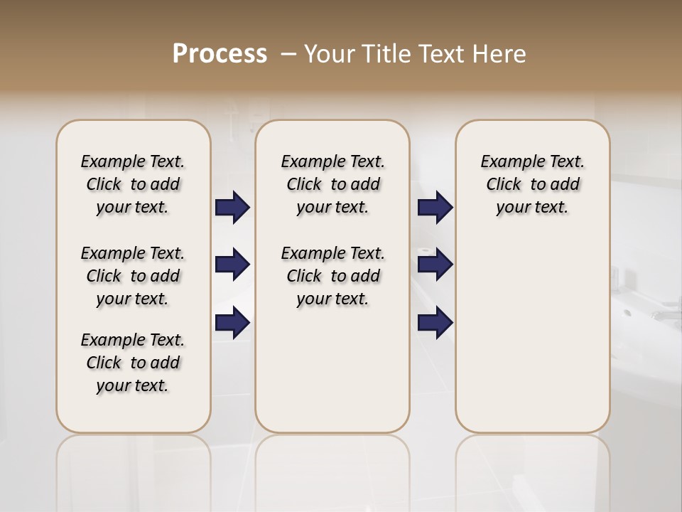 Bathroom Sink Shower Loo Toilet Bath Sink PowerPoint Template
