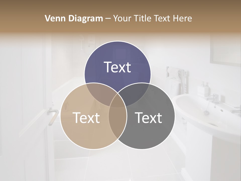 Bathroom Sink Shower Loo Toilet Bath Sink PowerPoint Template