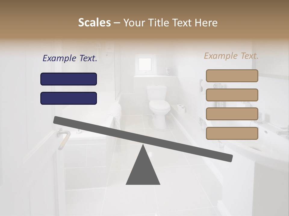 Bathroom Sink Shower Loo Toilet Bath Sink PowerPoint Template