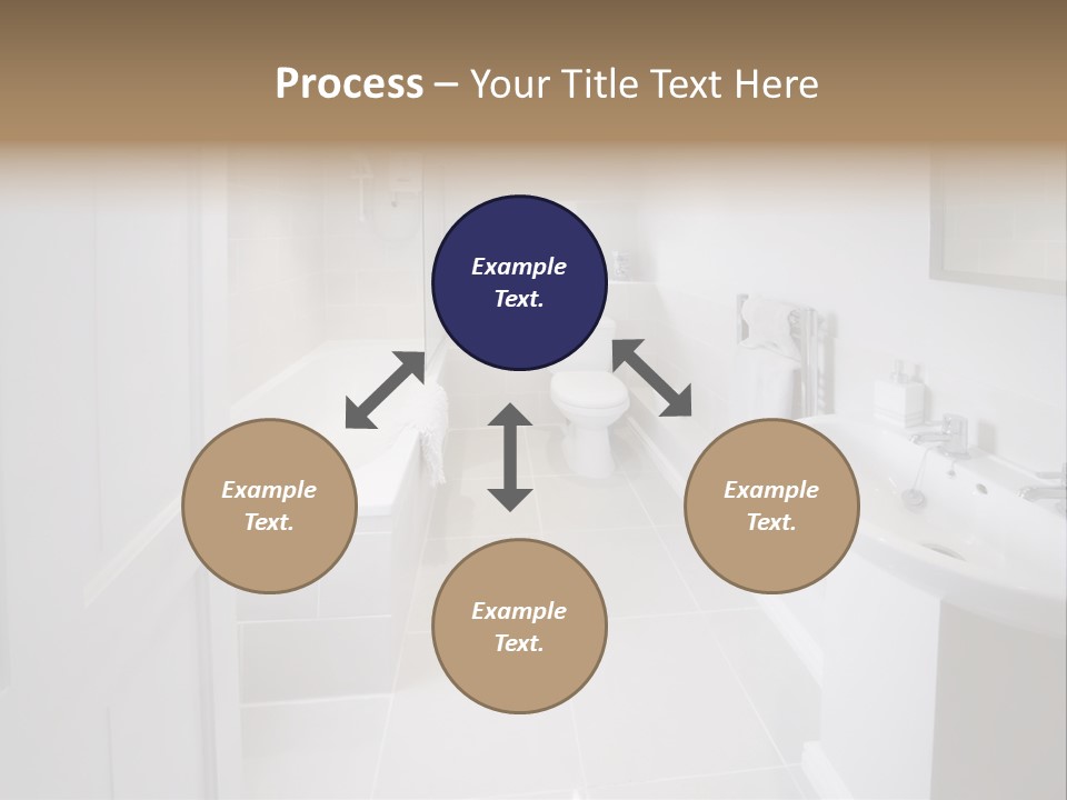 Bathroom Sink Shower Loo Toilet Bath Sink PowerPoint Template