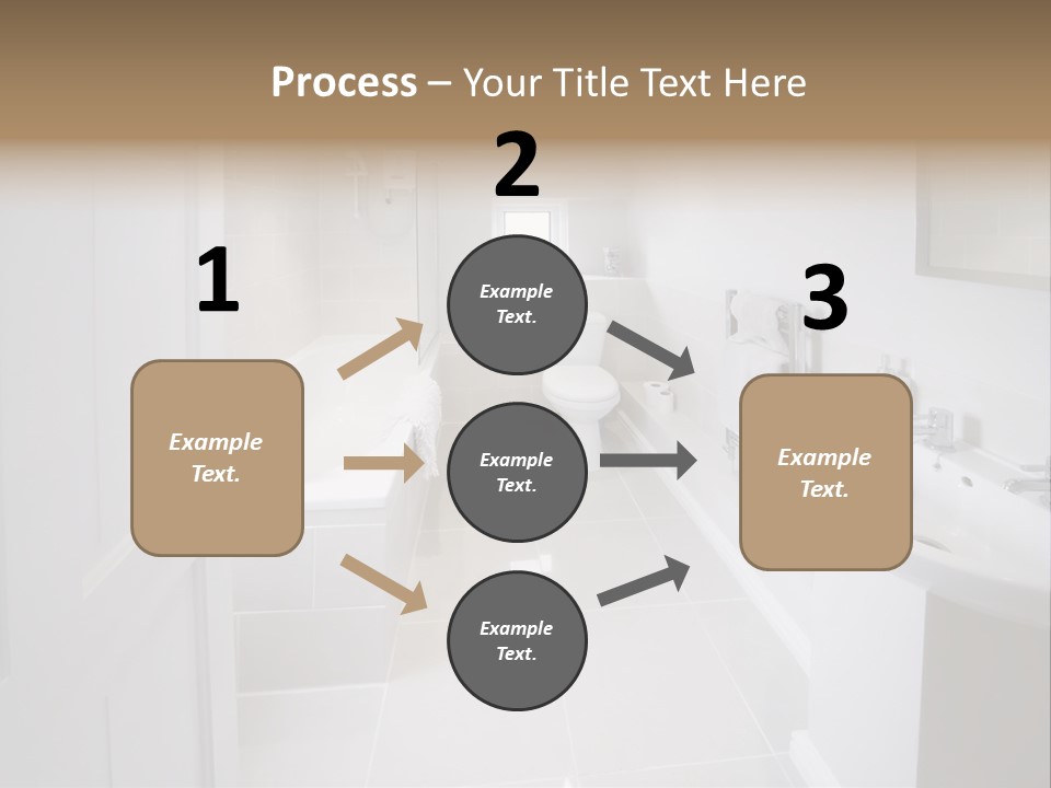 Bathroom Sink Shower Loo Toilet Bath Sink PowerPoint Template
