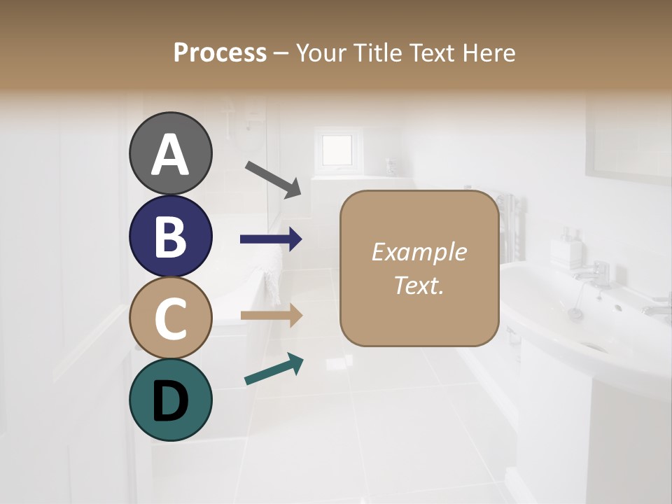 Bathroom Sink Shower Loo Toilet Bath Sink PowerPoint Template