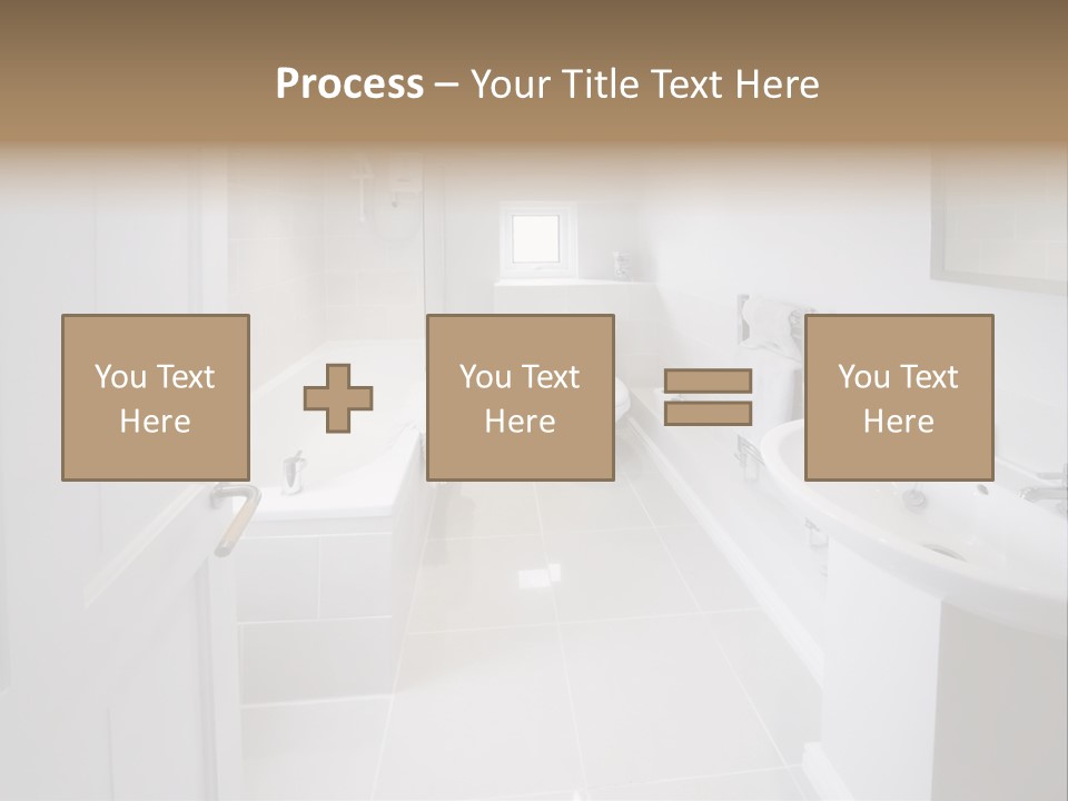 Bathroom Sink Shower Loo Toilet Bath Sink PowerPoint Template