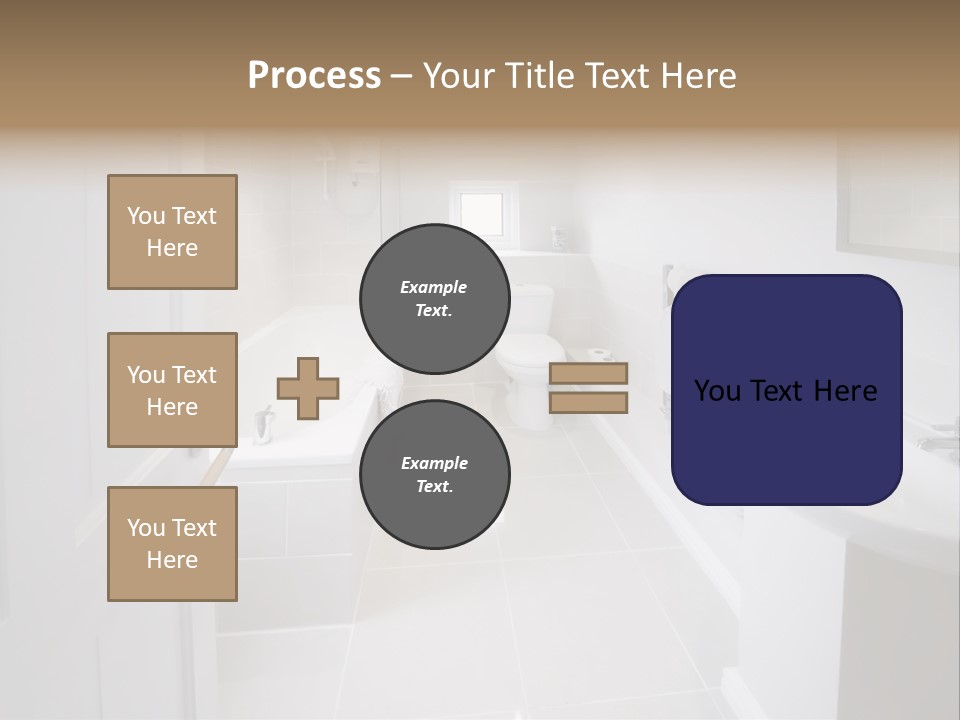 Bathroom Sink Shower Loo Toilet Bath Sink PowerPoint Template