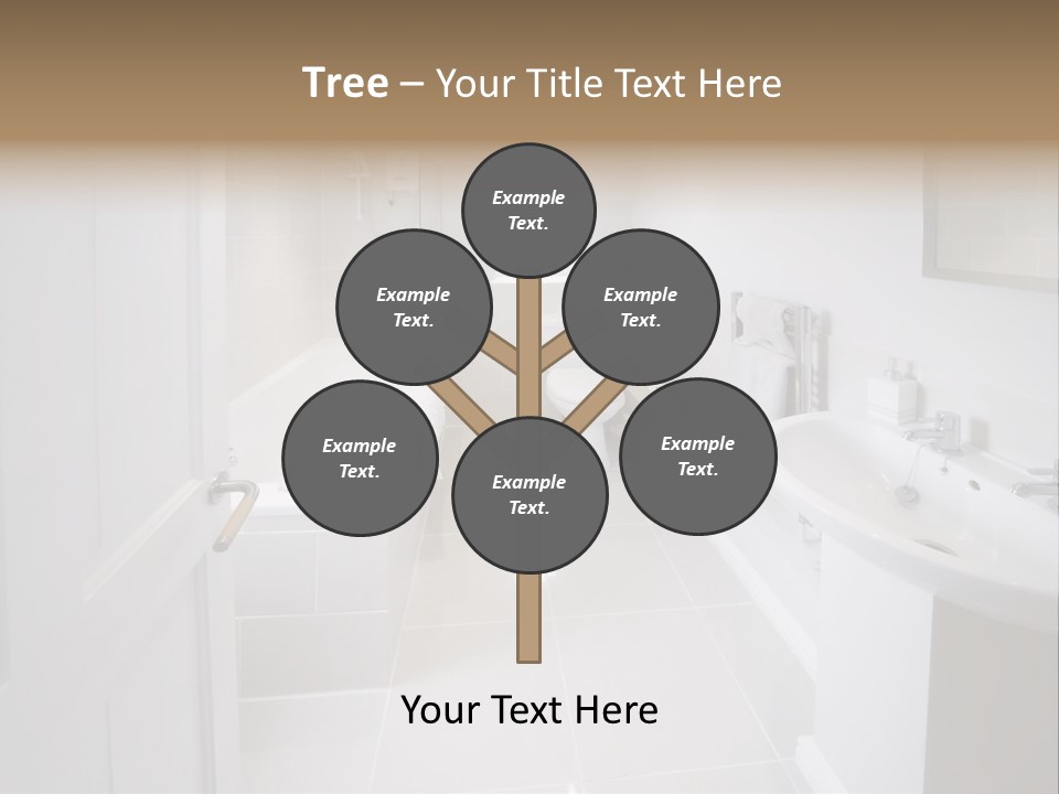 Bathroom Sink Shower Loo Toilet Bath Sink PowerPoint Template