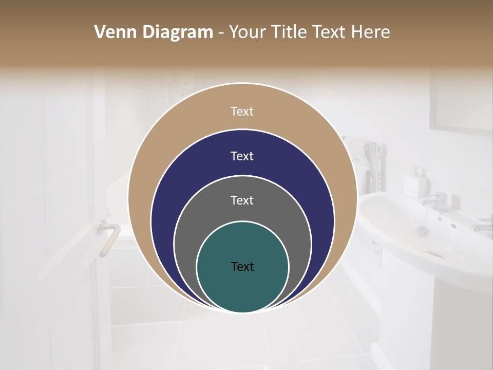 Bathroom Sink Shower Loo Toilet Bath Sink PowerPoint Template