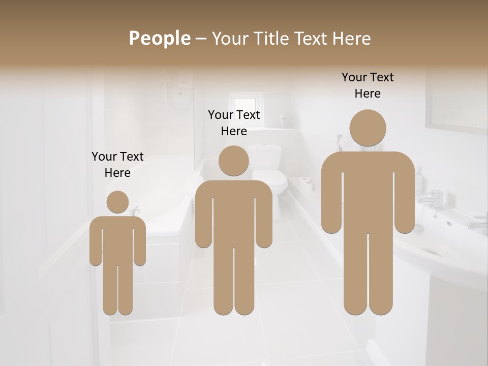 Bathroom Sink Shower Loo Toilet Bath Sink PowerPoint Template