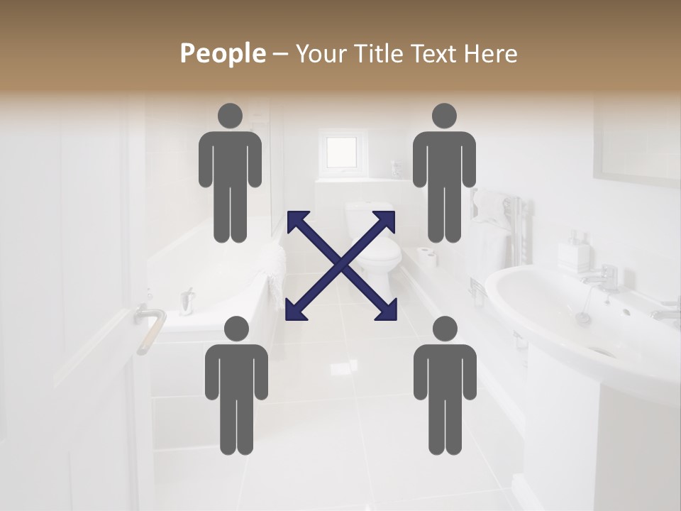 Bathroom Sink Shower Loo Toilet Bath Sink PowerPoint Template