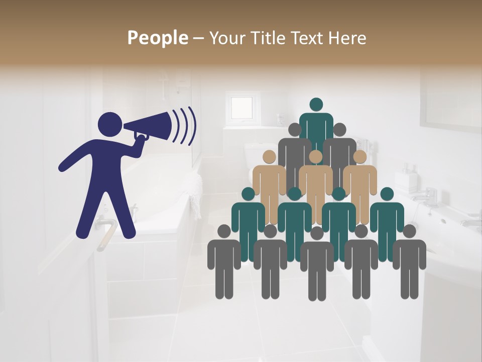 Bathroom Sink Shower Loo Toilet Bath Sink PowerPoint Template