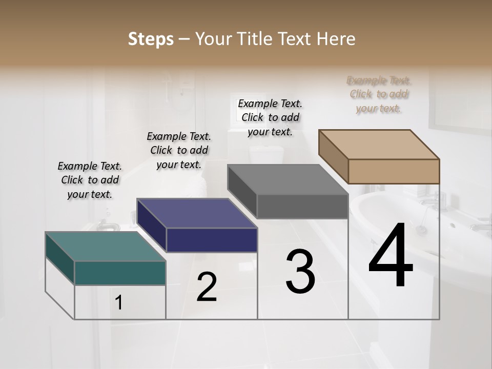 Bathroom Sink Shower Loo Toilet Bath Sink PowerPoint Template