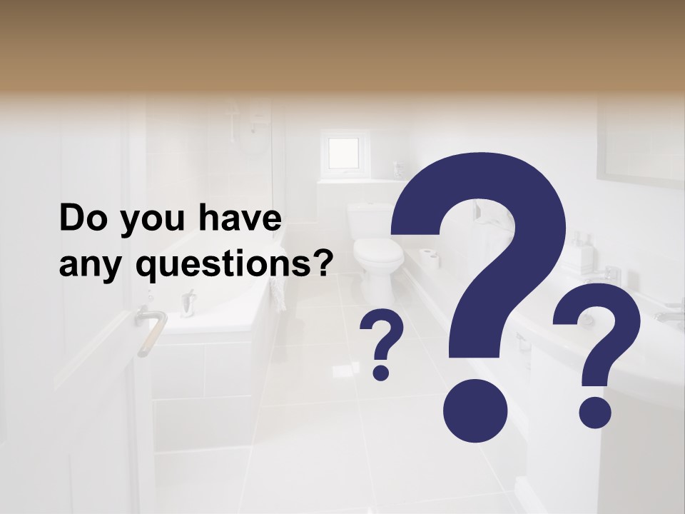 Bathroom Sink Shower Loo Toilet Bath Sink PowerPoint Template