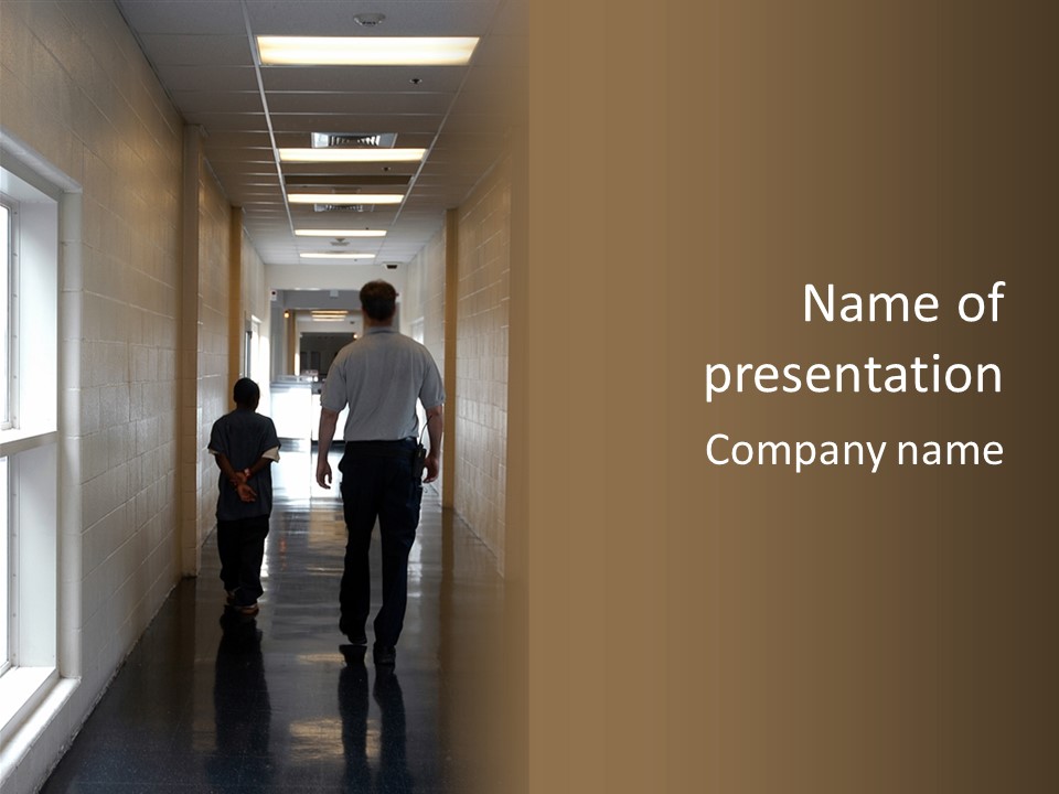 Escort Of Juvenile Offender PowerPoint Template