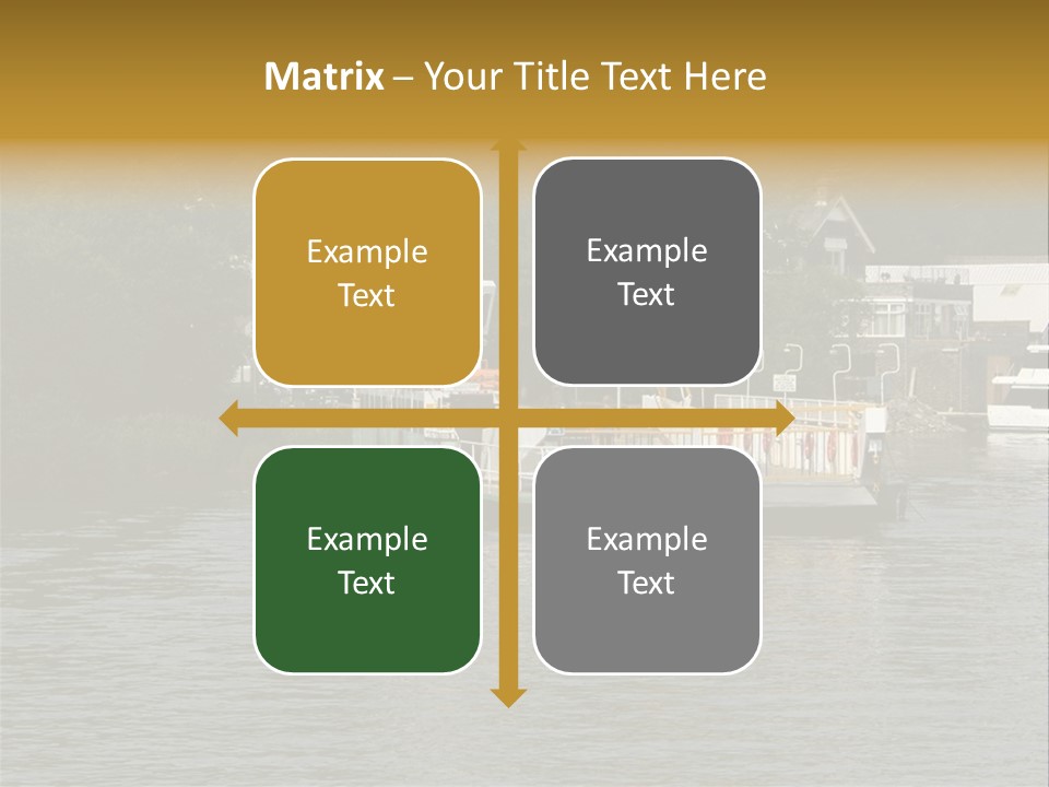 Lake Windermere Ferry, Windermere, England PowerPoint Template