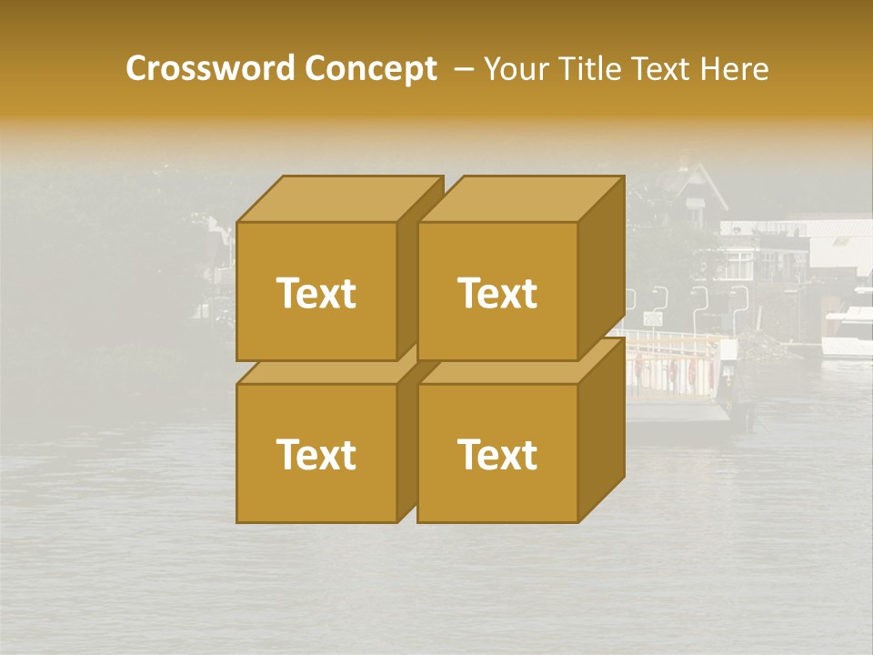 Lake Windermere Ferry, Windermere, England PowerPoint Template