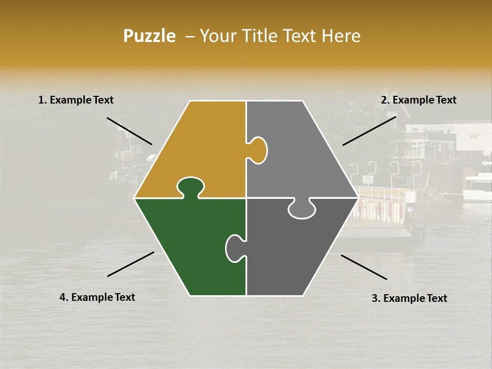 Lake Windermere Ferry, Windermere, England PowerPoint Template