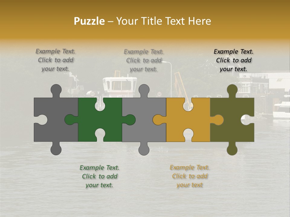 Lake Windermere Ferry, Windermere, England PowerPoint Template