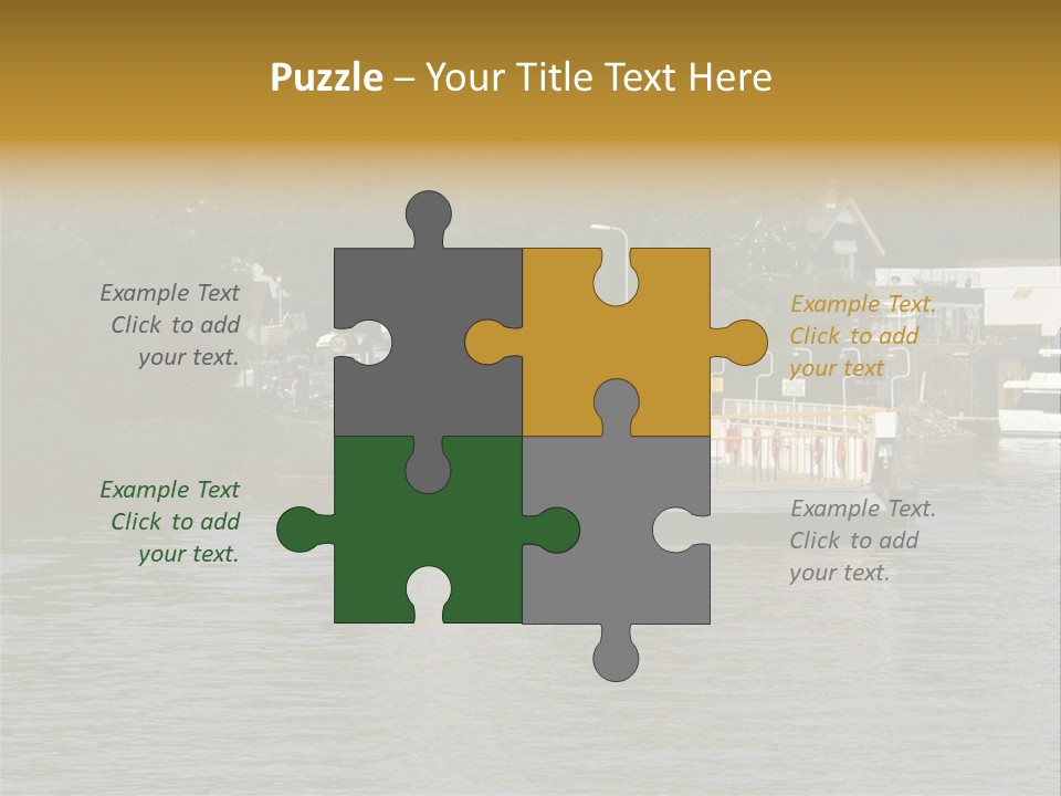 Lake Windermere Ferry, Windermere, England PowerPoint Template