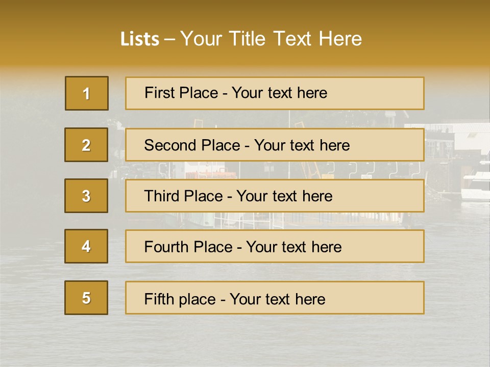 Lake Windermere Ferry, Windermere, England PowerPoint Template