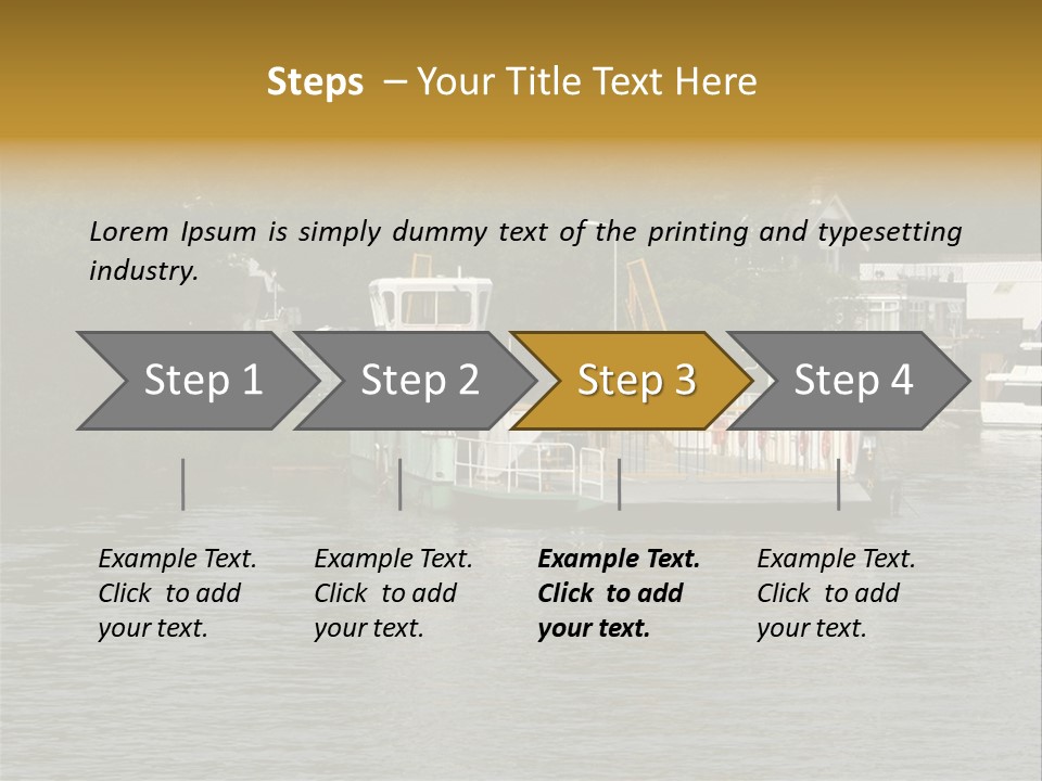 Lake Windermere Ferry, Windermere, England PowerPoint Template