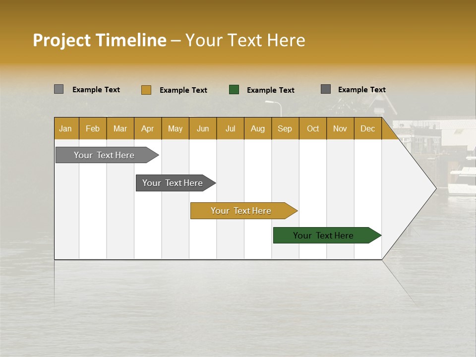 Lake Windermere Ferry, Windermere, England PowerPoint Template