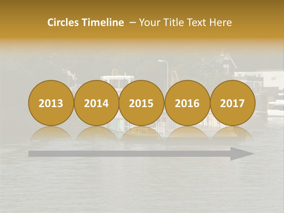 Lake Windermere Ferry, Windermere, England PowerPoint Template