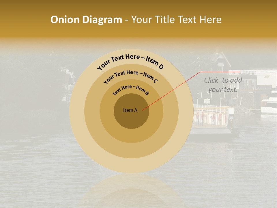 Lake Windermere Ferry, Windermere, England PowerPoint Template