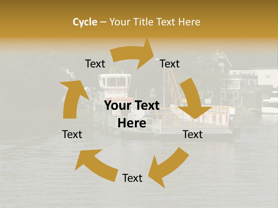 Lake Windermere Ferry, Windermere, England PowerPoint Template
