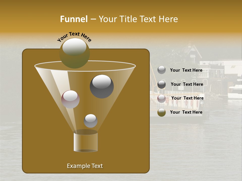 Lake Windermere Ferry, Windermere, England PowerPoint Template