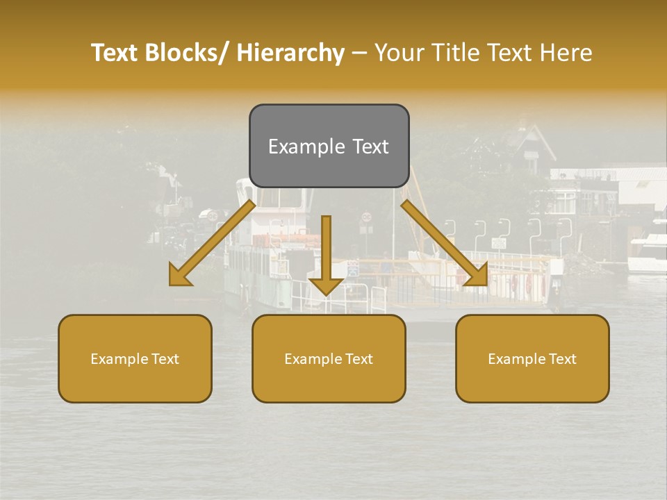 Lake Windermere Ferry, Windermere, England PowerPoint Template