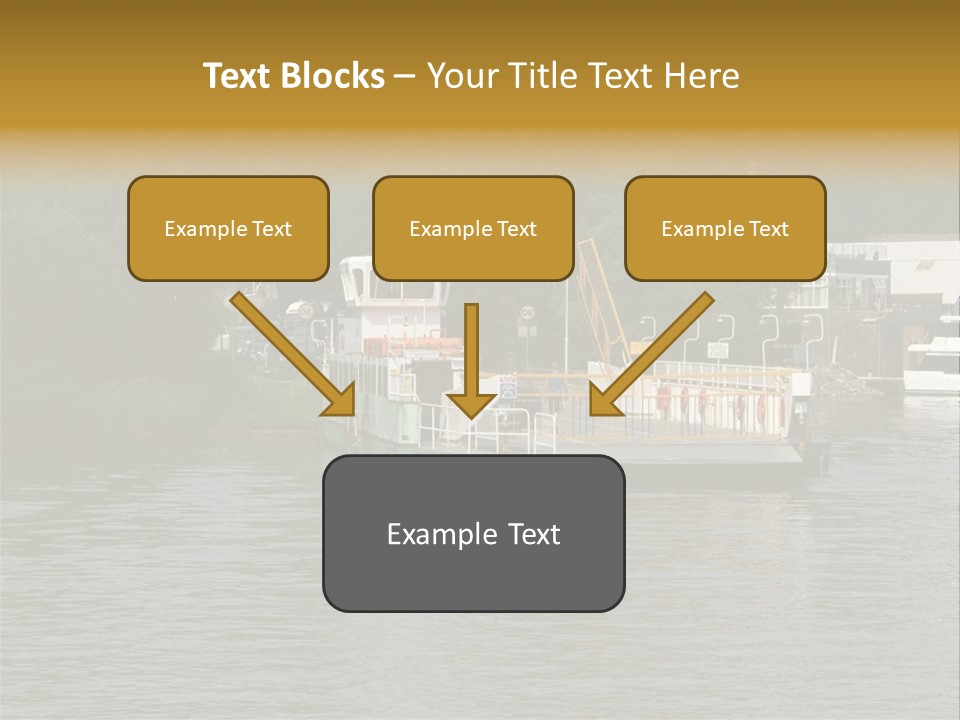 Lake Windermere Ferry, Windermere, England PowerPoint Template