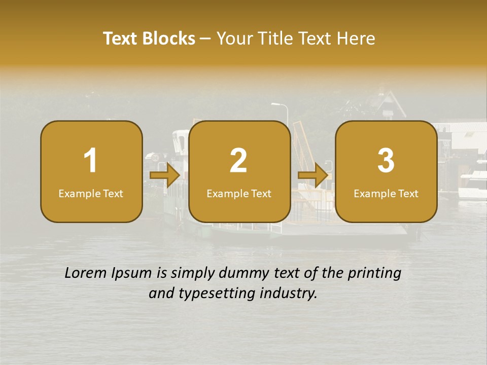 Lake Windermere Ferry, Windermere, England PowerPoint Template