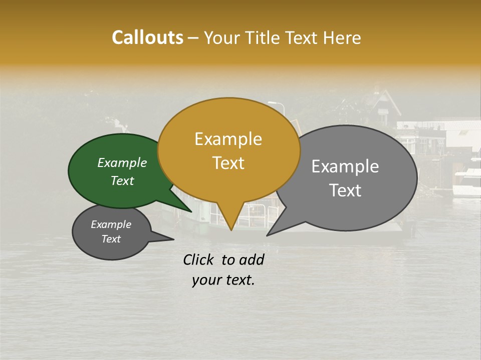 Lake Windermere Ferry, Windermere, England PowerPoint Template