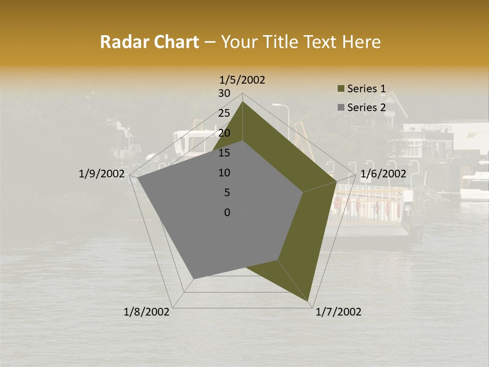 Lake Windermere Ferry, Windermere, England PowerPoint Template