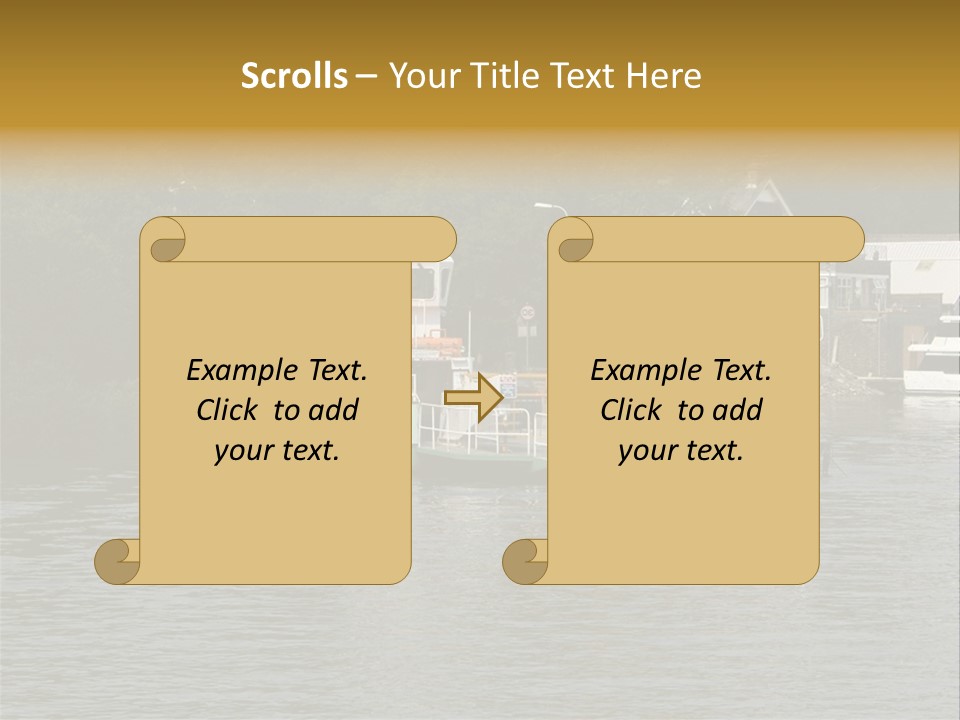 Lake Windermere Ferry, Windermere, England PowerPoint Template