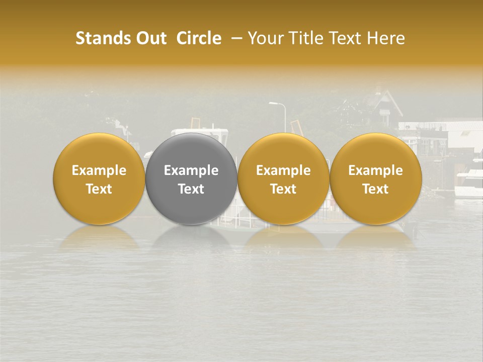 Lake Windermere Ferry, Windermere, England PowerPoint Template