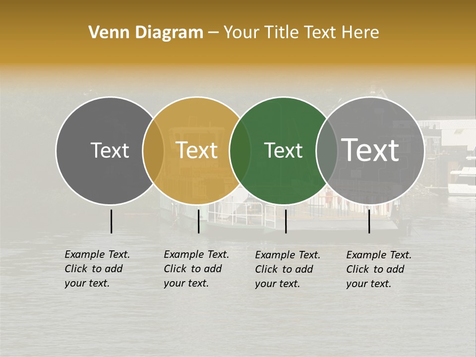 Lake Windermere Ferry, Windermere, England PowerPoint Template