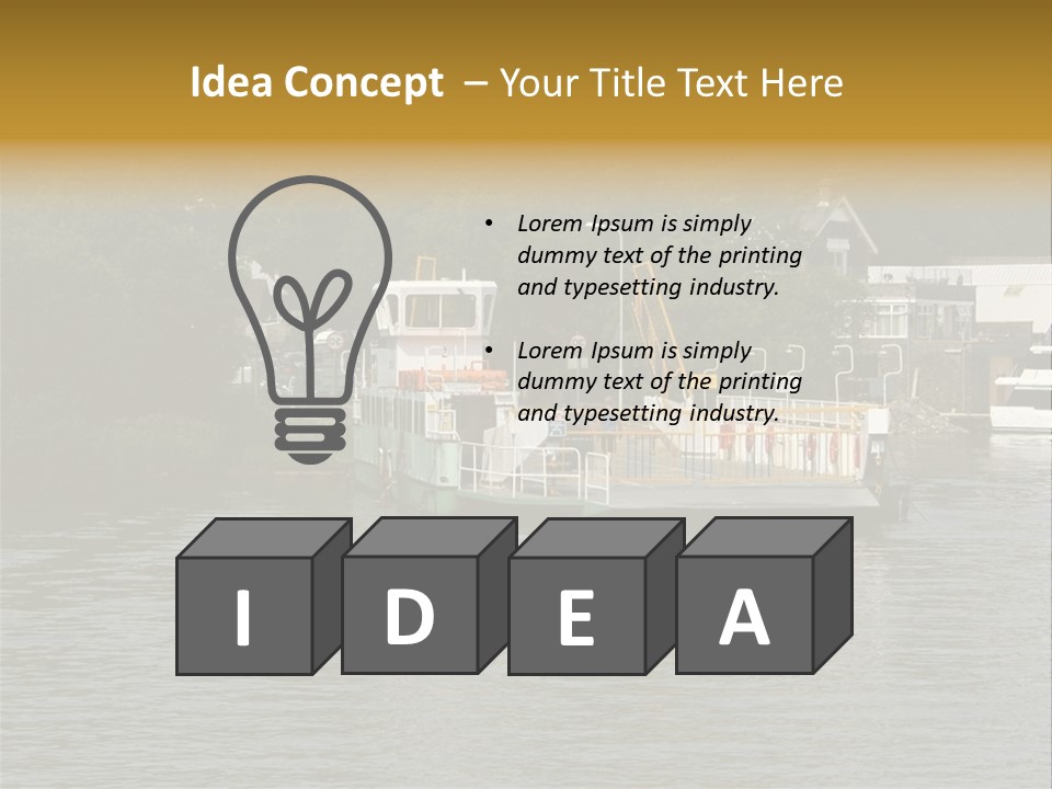 Lake Windermere Ferry, Windermere, England PowerPoint Template