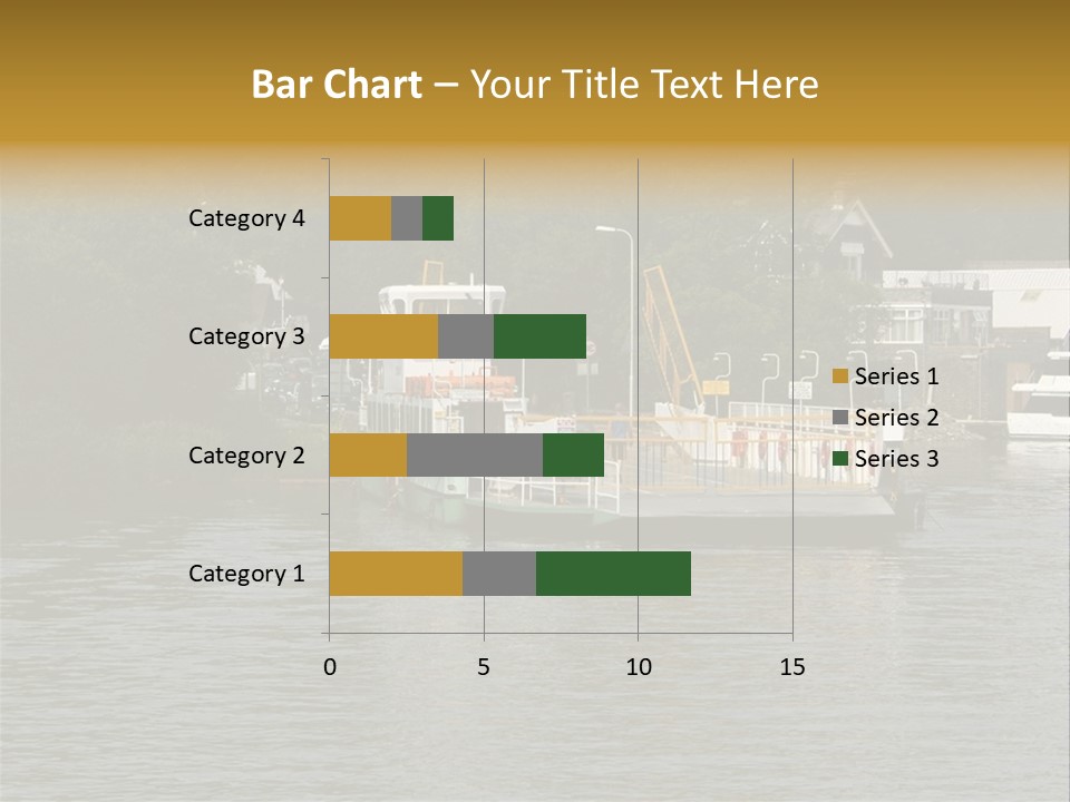 Lake Windermere Ferry, Windermere, England PowerPoint Template