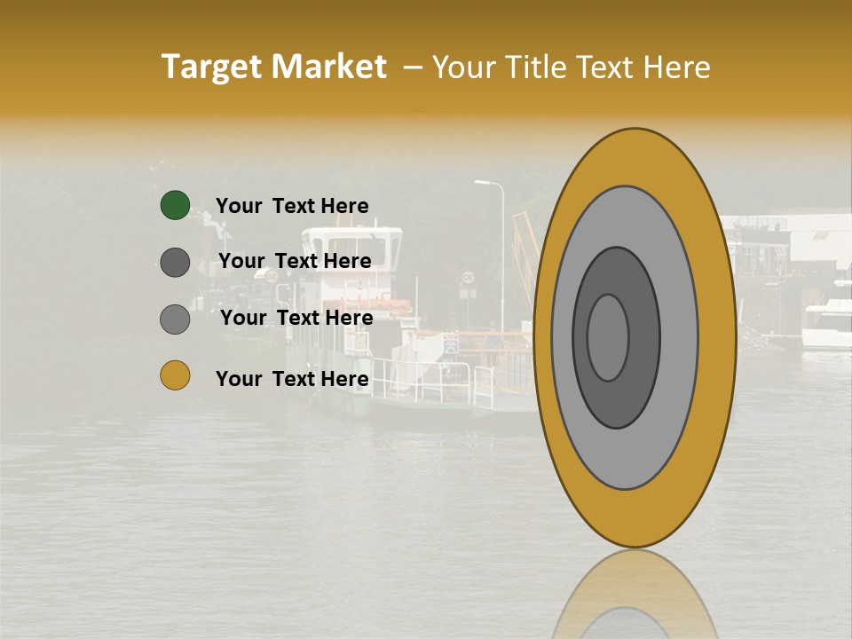 Lake Windermere Ferry, Windermere, England PowerPoint Template