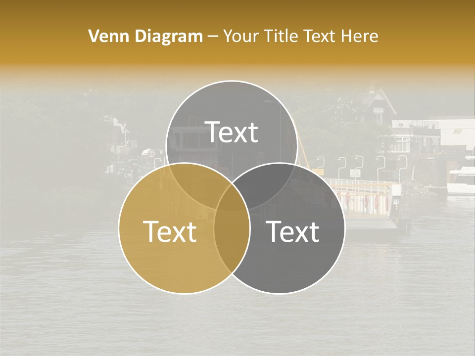 Lake Windermere Ferry, Windermere, England PowerPoint Template