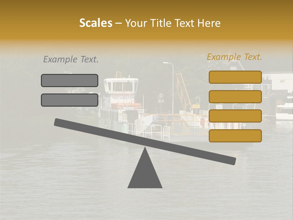 Lake Windermere Ferry, Windermere, England PowerPoint Template