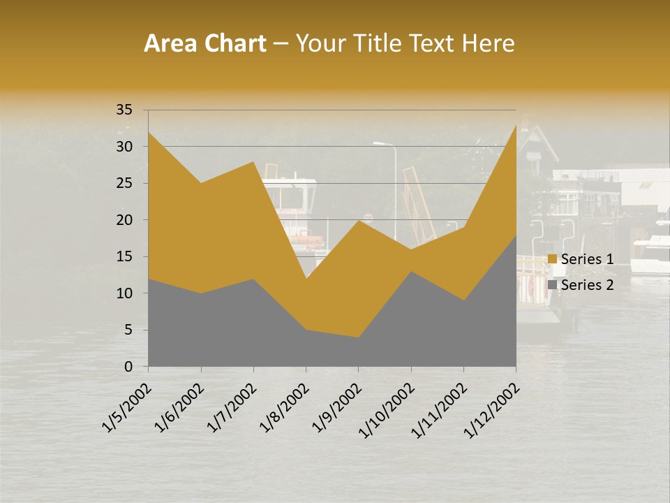 Lake Windermere Ferry, Windermere, England PowerPoint Template