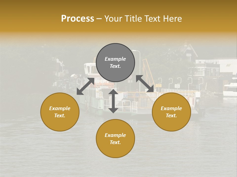 Lake Windermere Ferry, Windermere, England PowerPoint Template