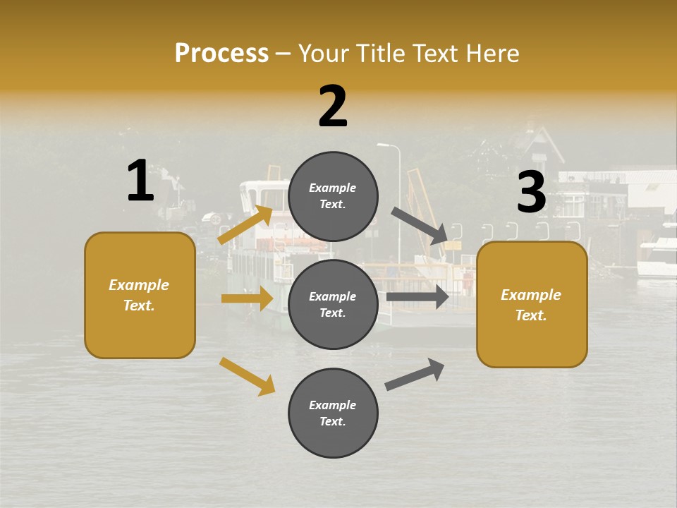 Lake Windermere Ferry, Windermere, England PowerPoint Template