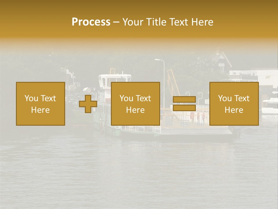 Lake Windermere Ferry, Windermere, England PowerPoint Template