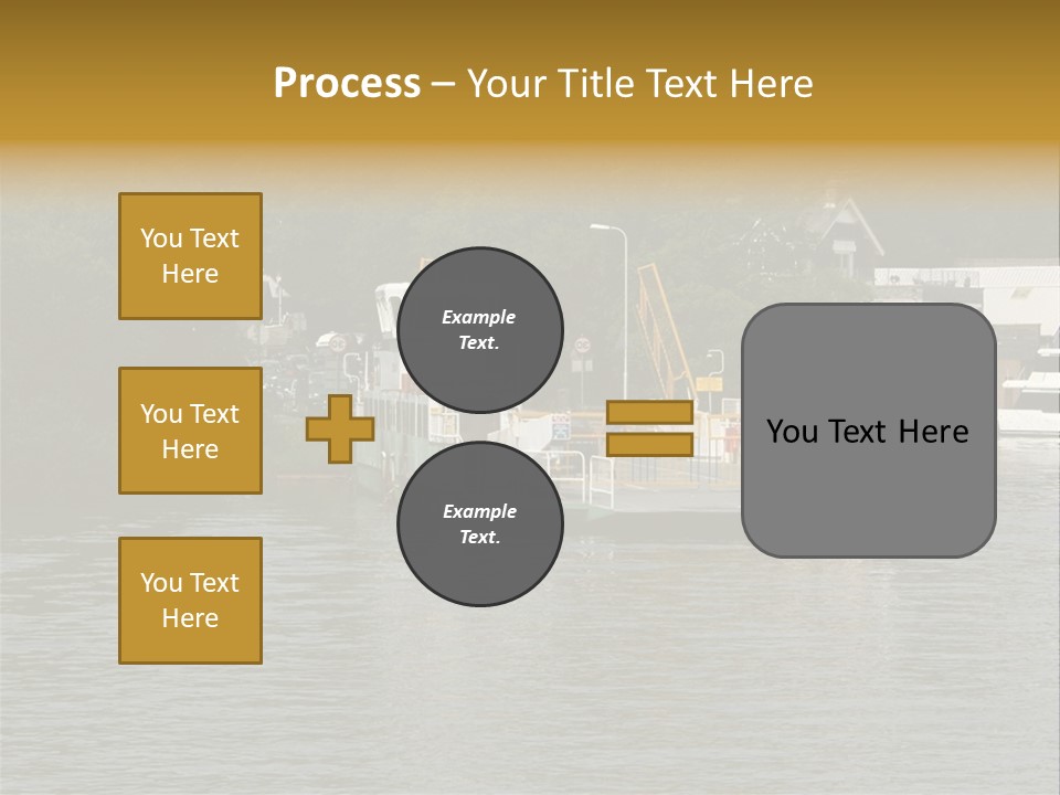 Lake Windermere Ferry, Windermere, England PowerPoint Template