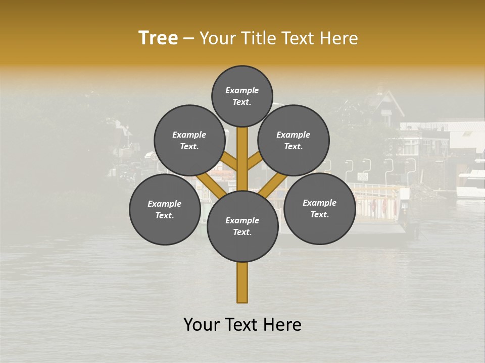 Lake Windermere Ferry, Windermere, England PowerPoint Template