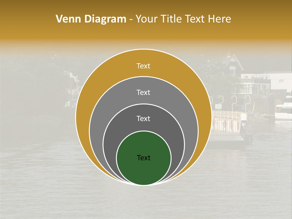 Lake Windermere Ferry, Windermere, England PowerPoint Template